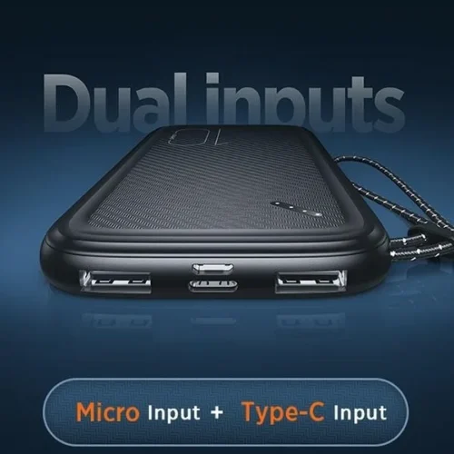 USAMS външна батерия PB56 10000mAh 2xUSB черен