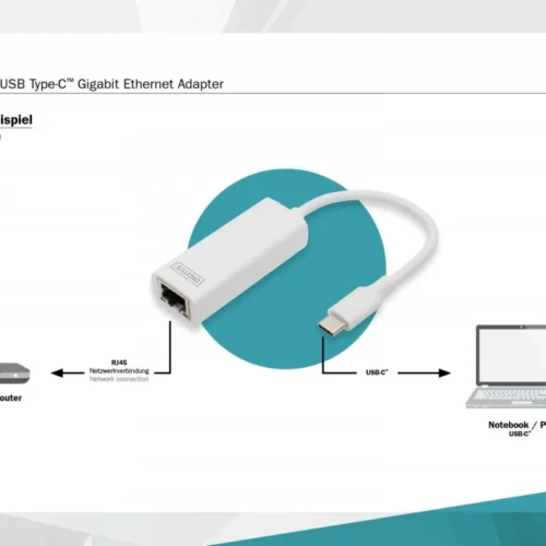 Digitus USB Typ C Network Card Gigabit Ethernet