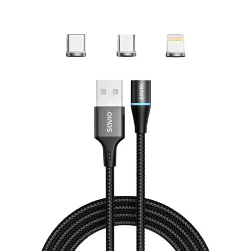 Alternative view of Savio кабел USB 3w1 1m CL-152