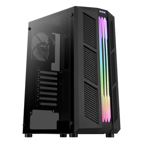 AeroCool кутия за компютър Prime RGB Mid Tower черен