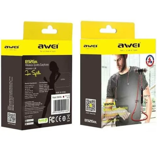 AWEI синtooth слушалки B926BL Sport черен