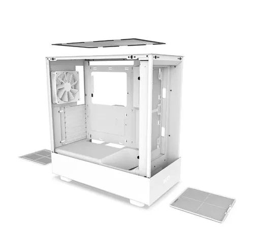 NZXT кутия за компютър H5 Flow with window бял