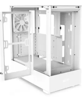 NZXT кутия за компютър H5 Flow with window бял