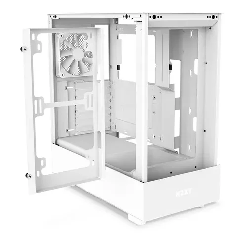 NZXT кутия за компютър H5 Flow with window бял