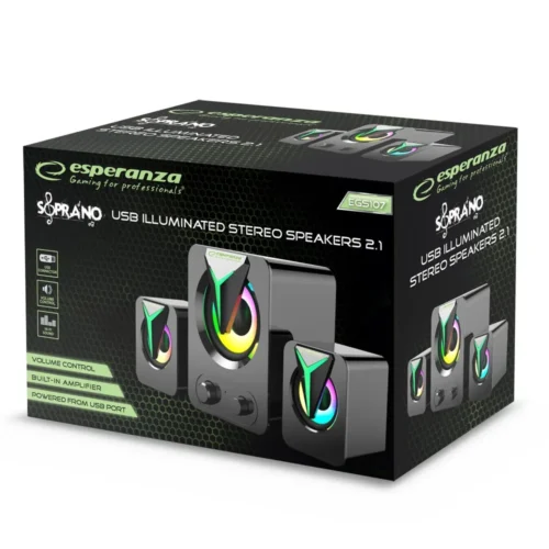 Esperanza Esperanza speakers 2.1 USB RAINBOW SOPRANO