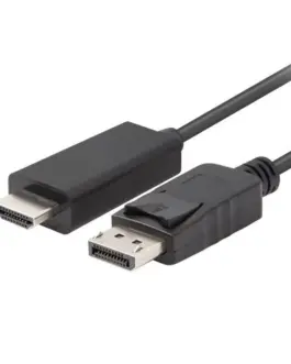 Lanberg кабел DisplayPort (M) V1.1 -> HDMI (M) 1m черен