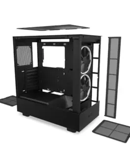 NZXT кутия за компютър H5 Elite with window черен