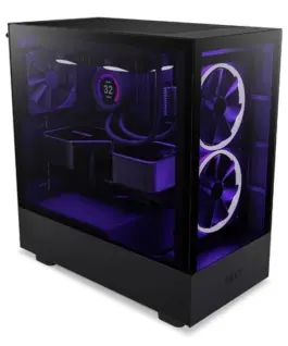 NZXT кутия за компютър H5 Elite with window черен