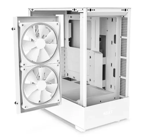 NZXT кутия за компютър H5 Elite with window бял