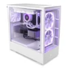 NZXT кутия за компютър H5 Elite with window бял