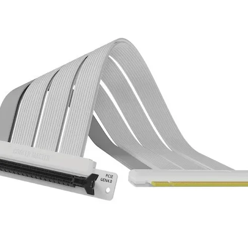 Alternative view of Cooler Master Riser PCI 4.0 x16 кабел 300mm бял