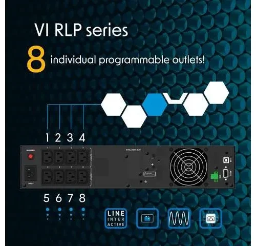 PowerWalker UPS Line-interactive 2000VA 8xIEC C13 USB-B EPO LCD 2U