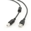 Gembird USB 2.0 кабел AM-BM 45m Ferrite черен