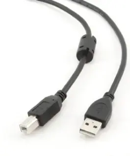 Gembird USB 2.0 кабел AM-BM 45m Ferrite черен