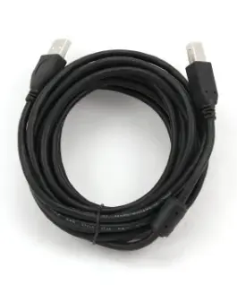 Alternative view of Gembird USB 2.0 кабел AM-BM 4,5m Ferrite черен
