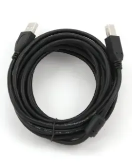 Alternative view of Gembird USB 2.0 кабел AM-BM 4,5m Ferrite черен