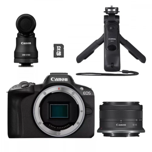Alternative view of Canon Aparat bezlusterkowy EOS R50 черен +RF-S 18-45 CREATOR KIT 5811C035