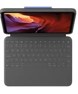 Alternative view of Logitech Case Rugged Folio for iPad 10th Gen Oxford US, сив