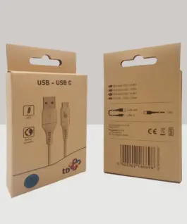 Alternative view of TB кабел USB-USB C 1m eco material 2.0 3A