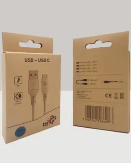 Alternative view of TB кабел USB-USB C 1m eco material 2.0 3A