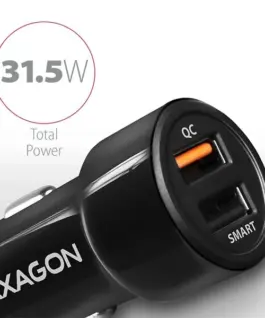 Alternative view of AXAGON AXAGON PWC-QC5 31W зарядно за кола 2x port USB-A