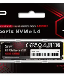 Alternative view of Silicon Power SSD drive UD90 2TB PCIe M.2 2280 NVMe Gen 4x4 5000/4800 MB/s
