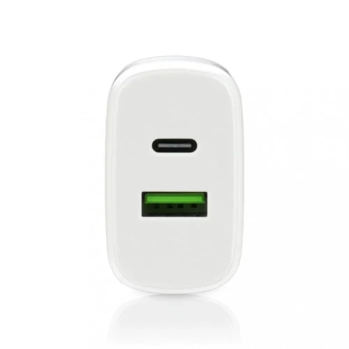 Alternative view of everActive зарядно USB/USB-C QC3.0 25W бял