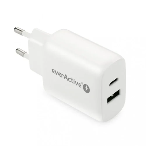 everActive зарядно USB/USB-C QC3.0 25W бял