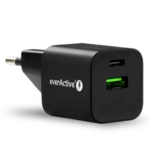everActive зарядно USB/USB-C QC3.0 30W черен