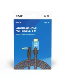 Alternative view of Savio кабел HDMI CL-175, v2.1 SAVIO