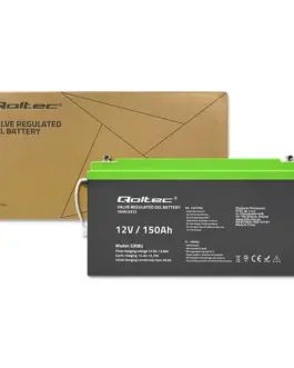 Alternative view of Qoltec Gel battery 12V, 150Ah