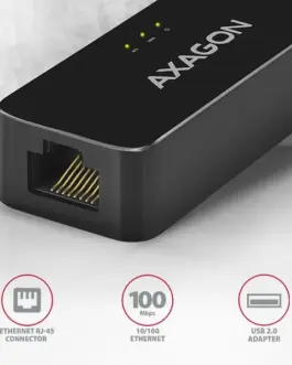 Alternative view of AXAGON адаптер LAN ADE-XR USB2.0 - Fast Ethernet