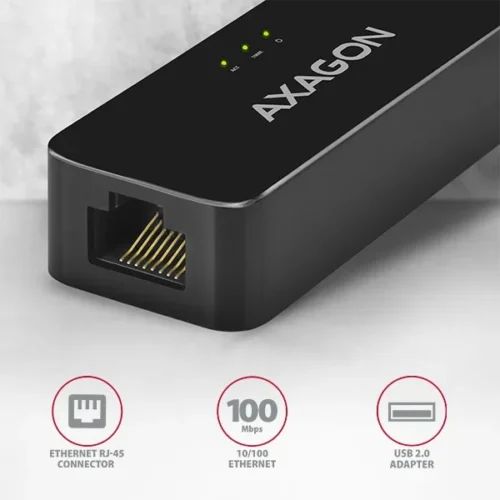 Alternative view of AXAGON адаптер LAN ADE-XR USB2.0 - Fast Ethernet
