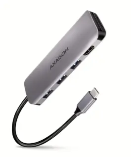 AXAGON AXAGON HMC-HCR3A Hub 3x USB-A SD/microSD + HDMI
