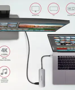 AXAGON AXAGON HMC-HCR3A Hub 3x USB-A SD/microSD + HDMI