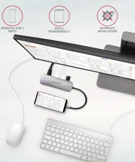 AXAGON AXAGON HMC-HCR3A Hub 3x USB-A SD/microSD + HDMI