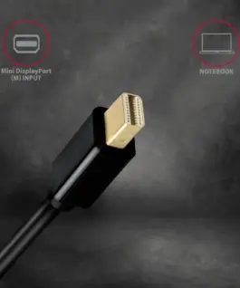AXAGON AXAGON RVDM-HI14C2 cabl e 1.8m MiniDP to HDMI 4