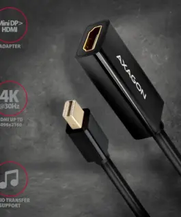 Alternative view of AXAGON AXAGON RVDM-HI14N activ e адаптер MiniDP to HDM