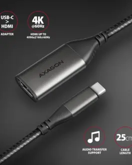 Alternative view of AXAGON AXAGON RVC-HI2M, USB-C to HDMI 2.0 адаптер 4K