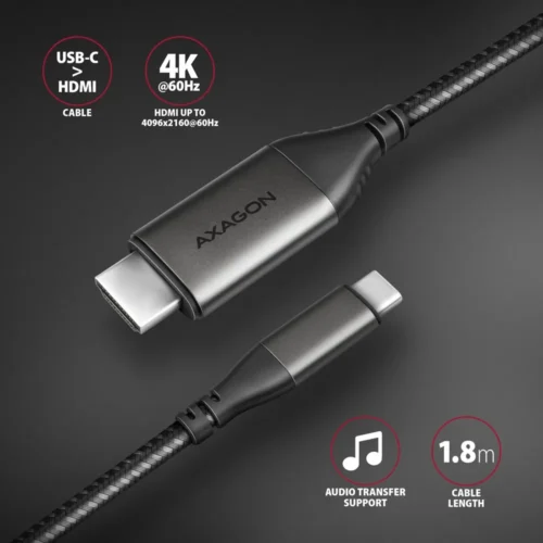 Alternative view of AXAGON AXAGON RVC-HI2MC USB-C to HDMI 2.0 адаптер 4K