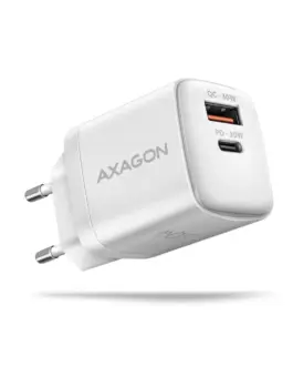AXAGON AXAGON ACU-PQ30W PD&QC мрежово зарядно 30W бял