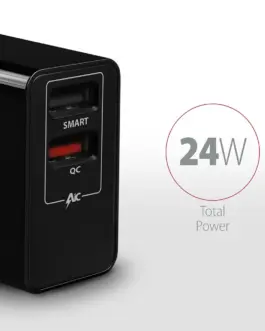 Alternative view of AXAGON AXAGON ACU-QS24 мрежово зарядно Smart 5V 1,2A + 1