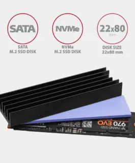 AXAGON AXAGON CLR-M2L10 passiv ALU heatsink height 10m