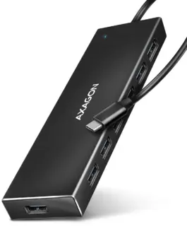 AXAGON AXAGON HUE-F7C Hub 7-port USB-C 3.2 Gen 1 ALU