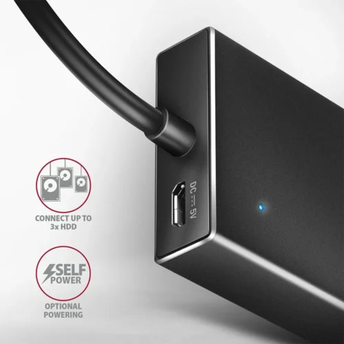 AXAGON AXAGON HUE-F7C Hub 7-port USB-C 3.2 Gen 1 ALU
