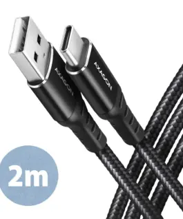 AXAGON AXAGON BUCM-AM20AB cabl e USB-C USB-A 2m