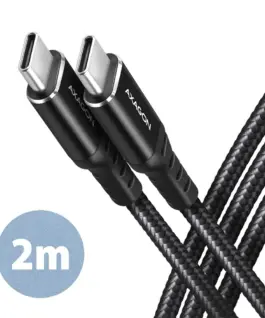AXAGON AXAGON BUCM-CM20AB cabl e USB-C USB-C 2.0m