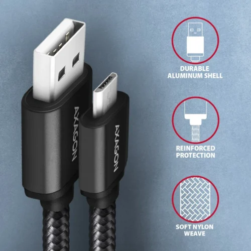 AXAGON AXAGON BUMM-AM10AB cabl e MicroUSB USB-A