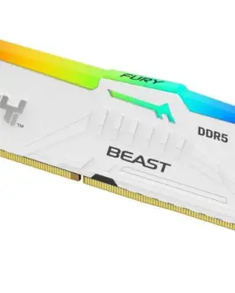 Alternative view of Kingston памет DDR5 Fury Beast RGB 16GB(1*16GB)/5200 CL40 бял