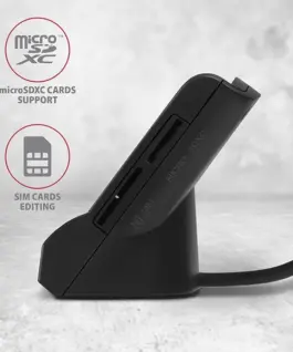 AXAGON AXAGON CRE-SM2 USB card smart + SD/microSD/SIM